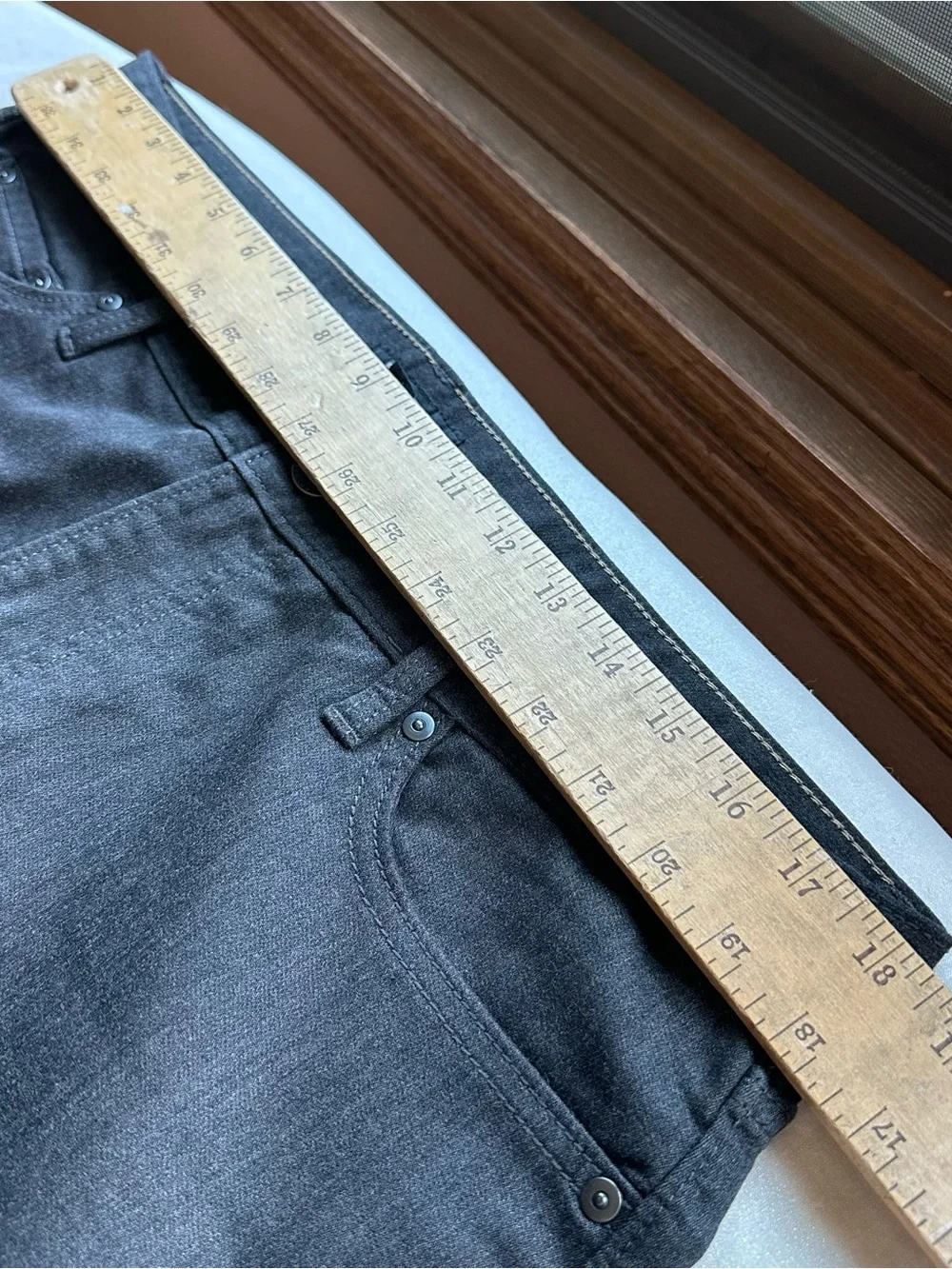 Banana Republic Travel Slim Jeans 36x29 Black Stretch Denim  Charcoal S/599242